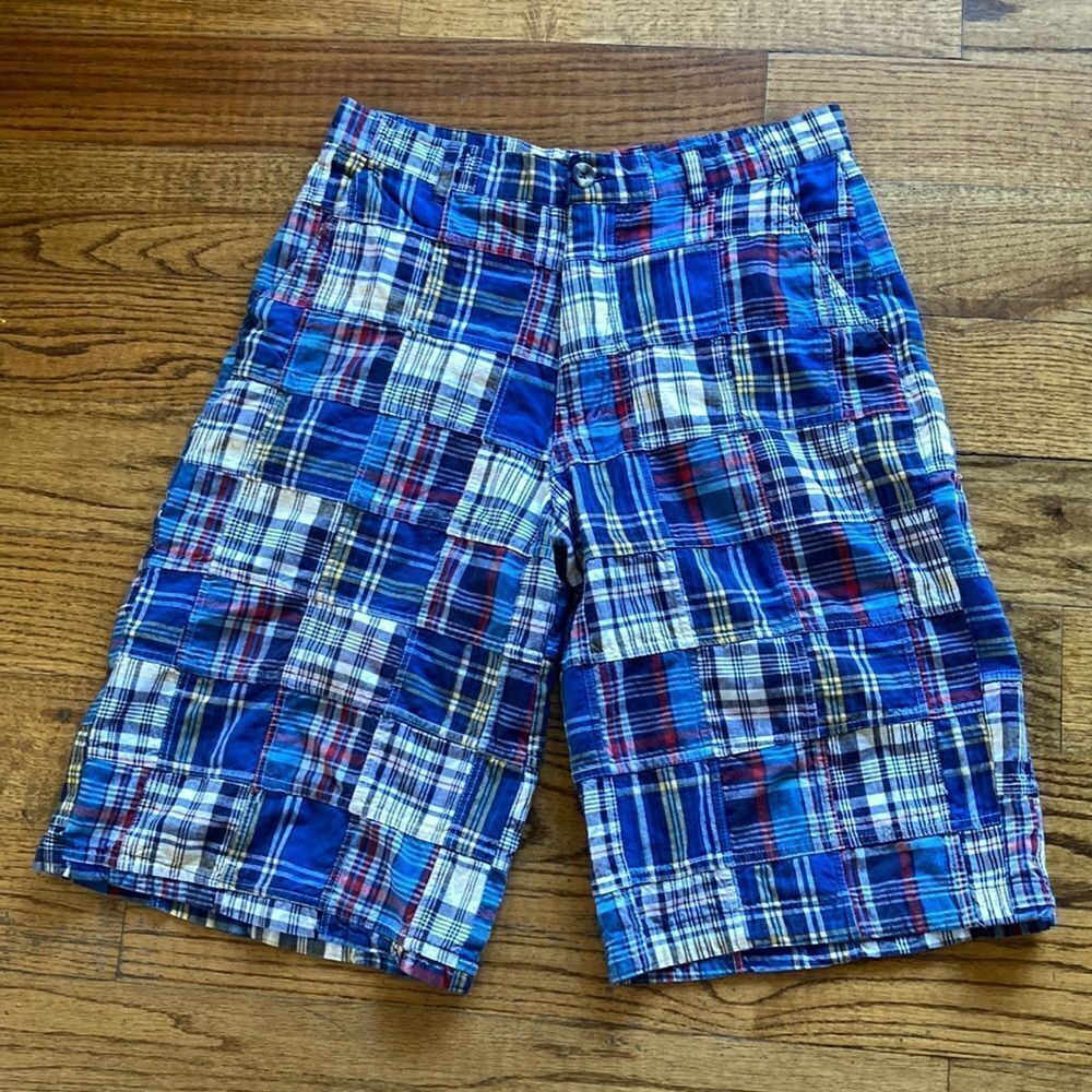 DTEK Men’s 100% Cotton Plaid Walking Shorts Size 32